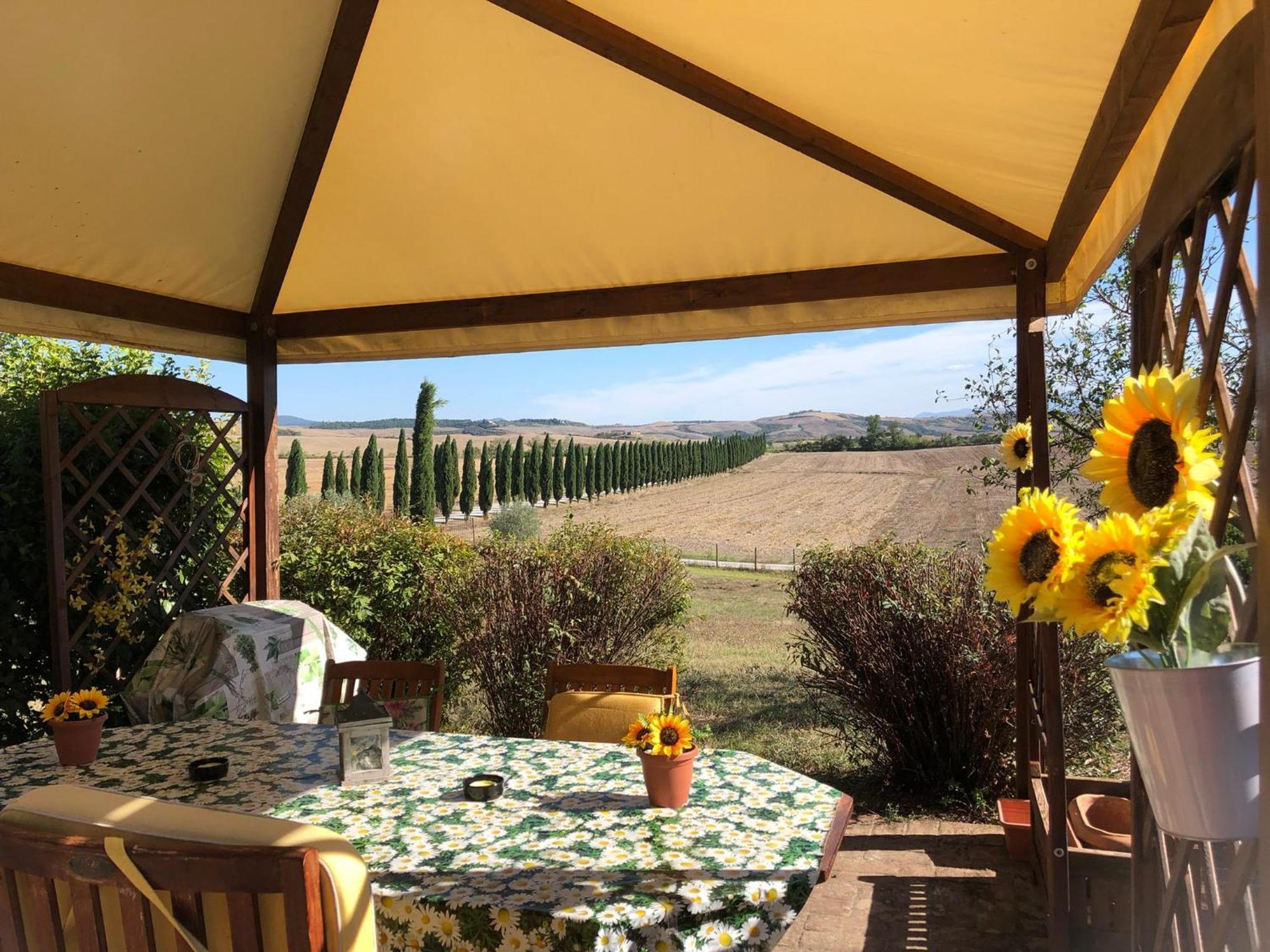 Casa Country House Girasole Vakantie Huis-Wakacje Huis Asciano Dış mekan fotoğraf